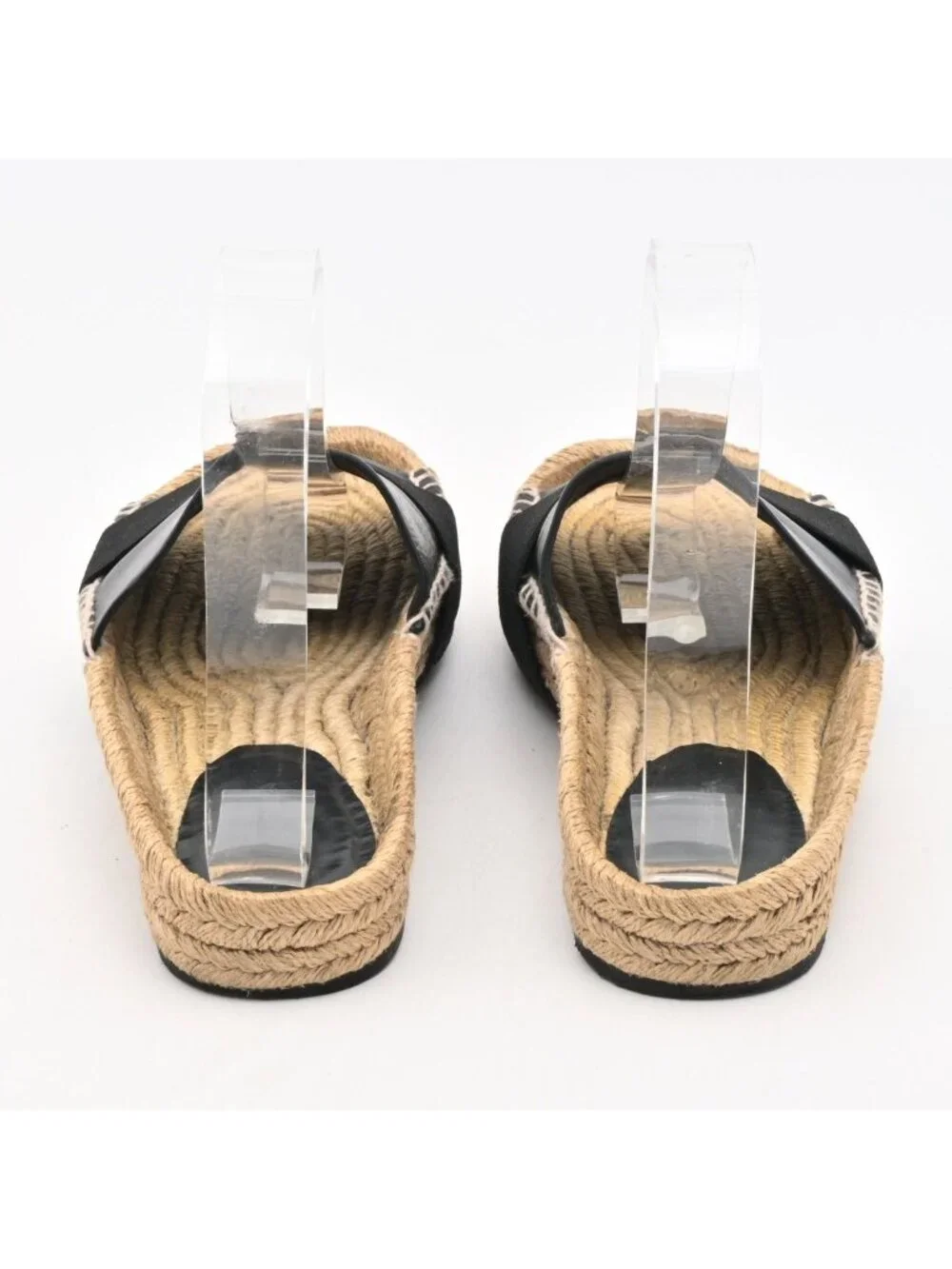 Balenciaga Sandals Black Beige Leather